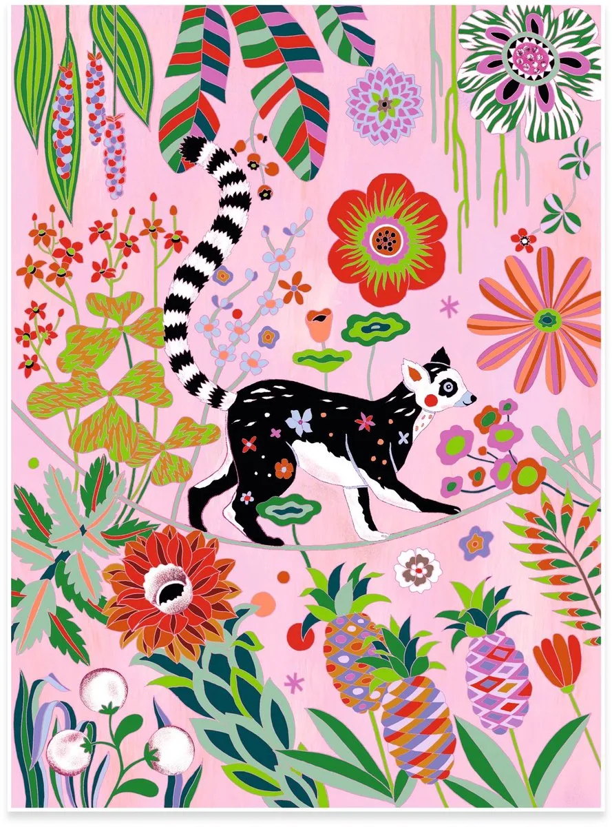 kleurplaten Wilde dieren - creatieve kunstset voor kinderen. van Djeco in Meerkleurig – productfoto