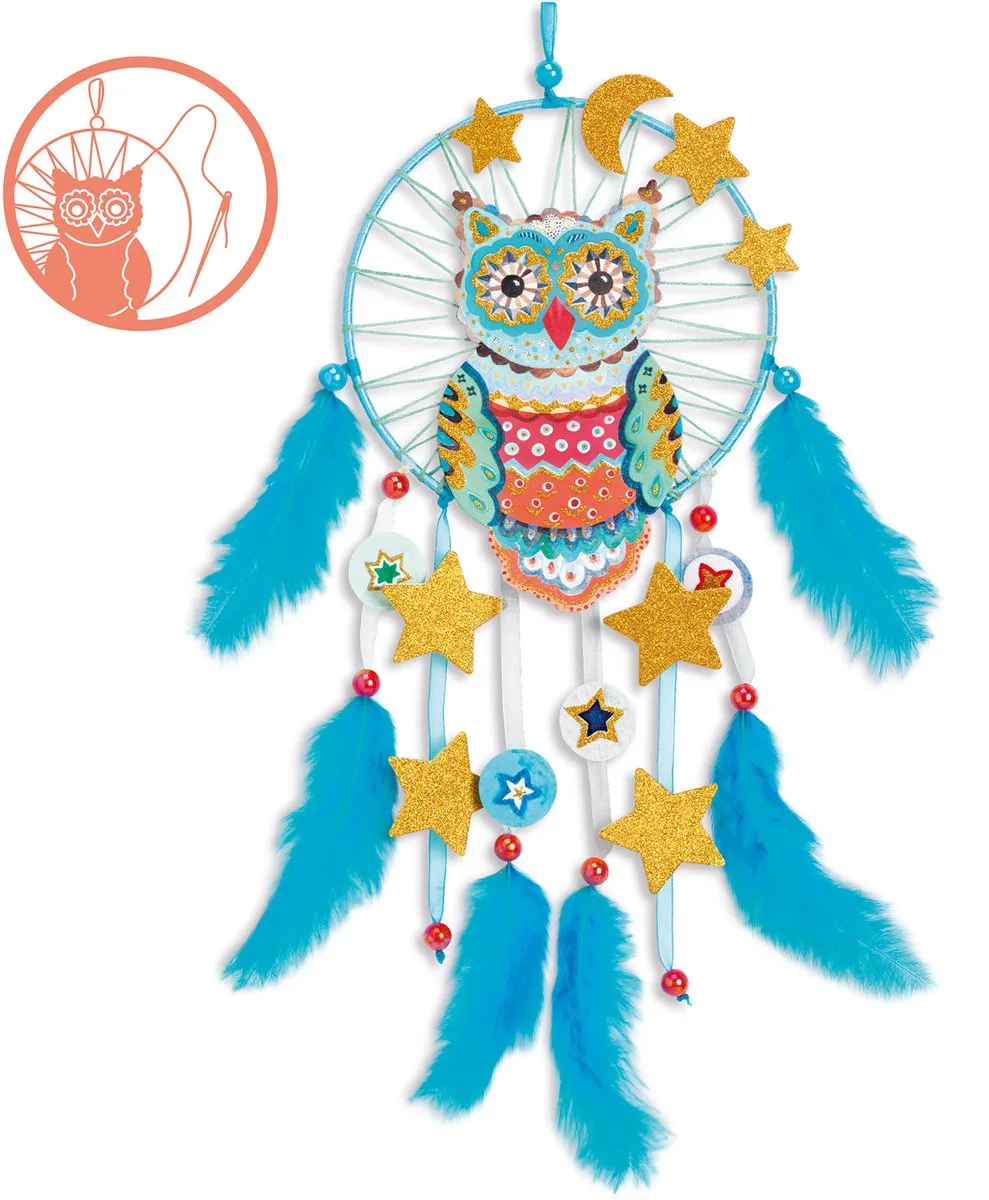 knutselset Golden owl van Djeco in Blauw – productfoto