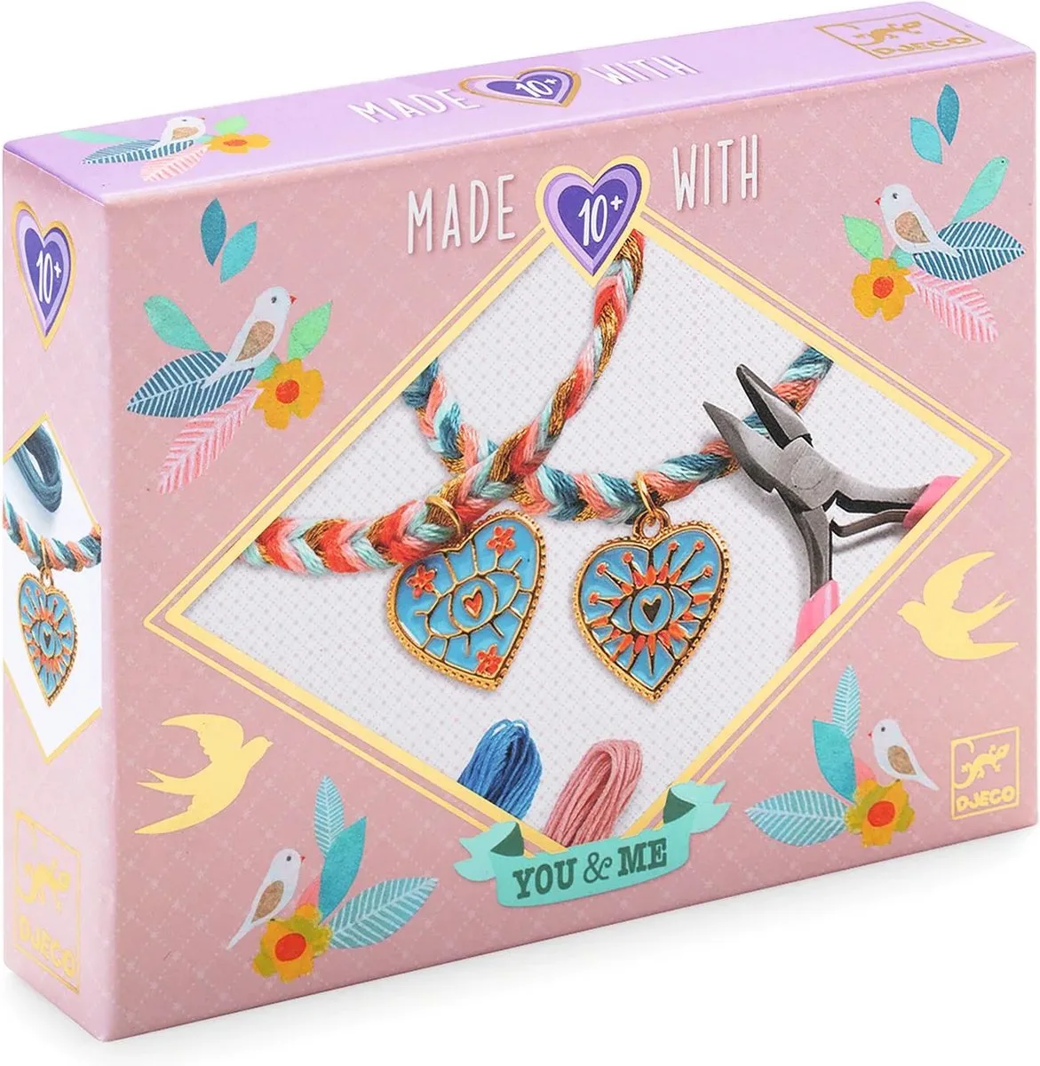 kralen & sieraden Friendships and Hearts armbandenset. van Djeco in Uni – productfoto