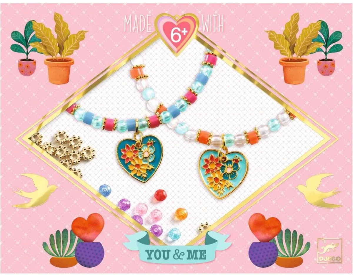 kralen & sieraden Heart Threading - creatieve armbanden set. von Djeco in Mehrfarbig – Produktfoto