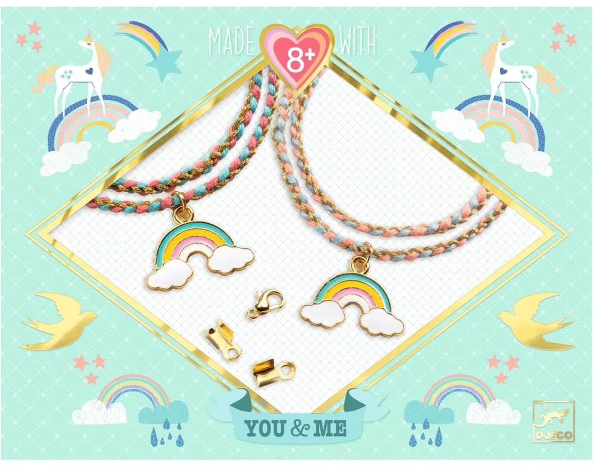 kralen & sieraden Rainbow Kumihimo armbanden set - creatief speelgoed. by Djeco in Multicolour – product photo