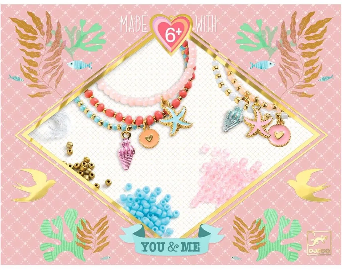 kralen & sieraden Sea Multi-wrap - creatieve armbanden set. fra Djeco i Flerfarvet – produktbillede