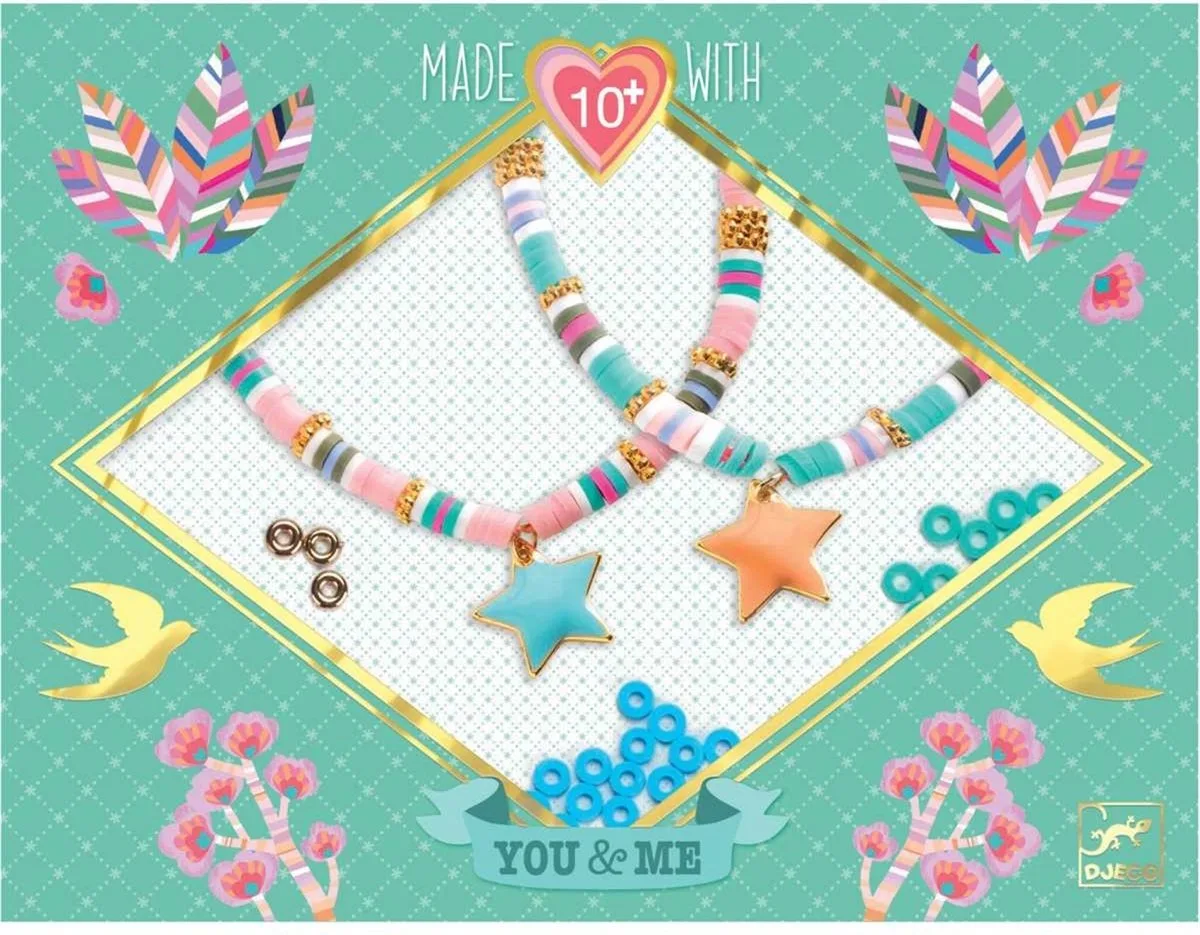 kralen & sieraden Star Heishi - creatief speelgoed sieraden maken. fra Djeco i Flerfarvet – produktbillede