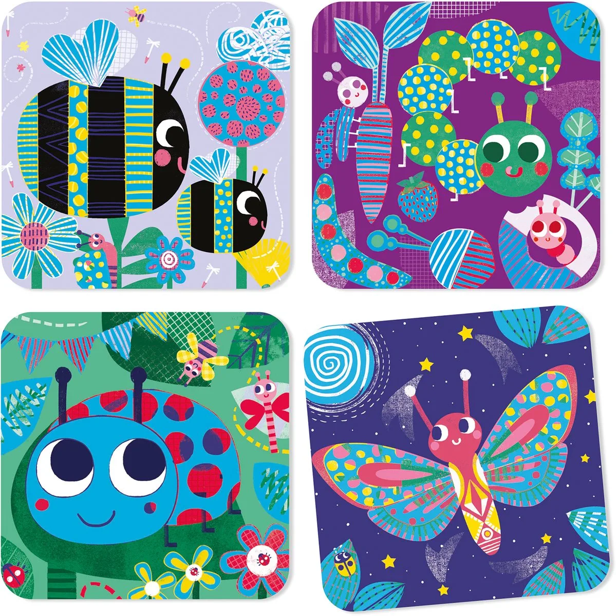 Kraskaarten Kleine Dieren - 3 tot 6 jaar van Djeco in Meerkleurig – productfoto