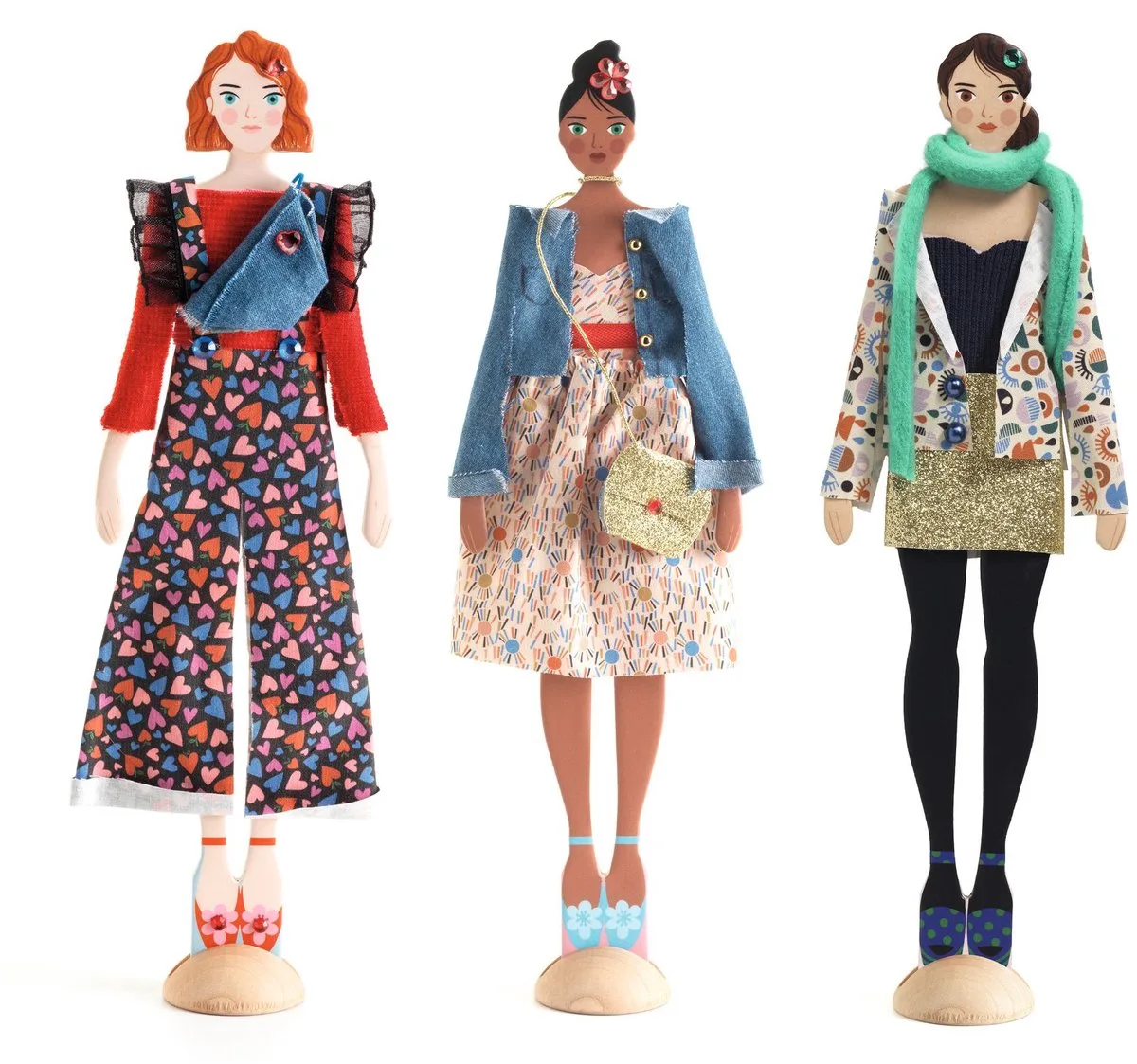 mode speelgoed La mode by Marie - creatief knutselplezier. från Djeco i Flerfärgad – produktbild