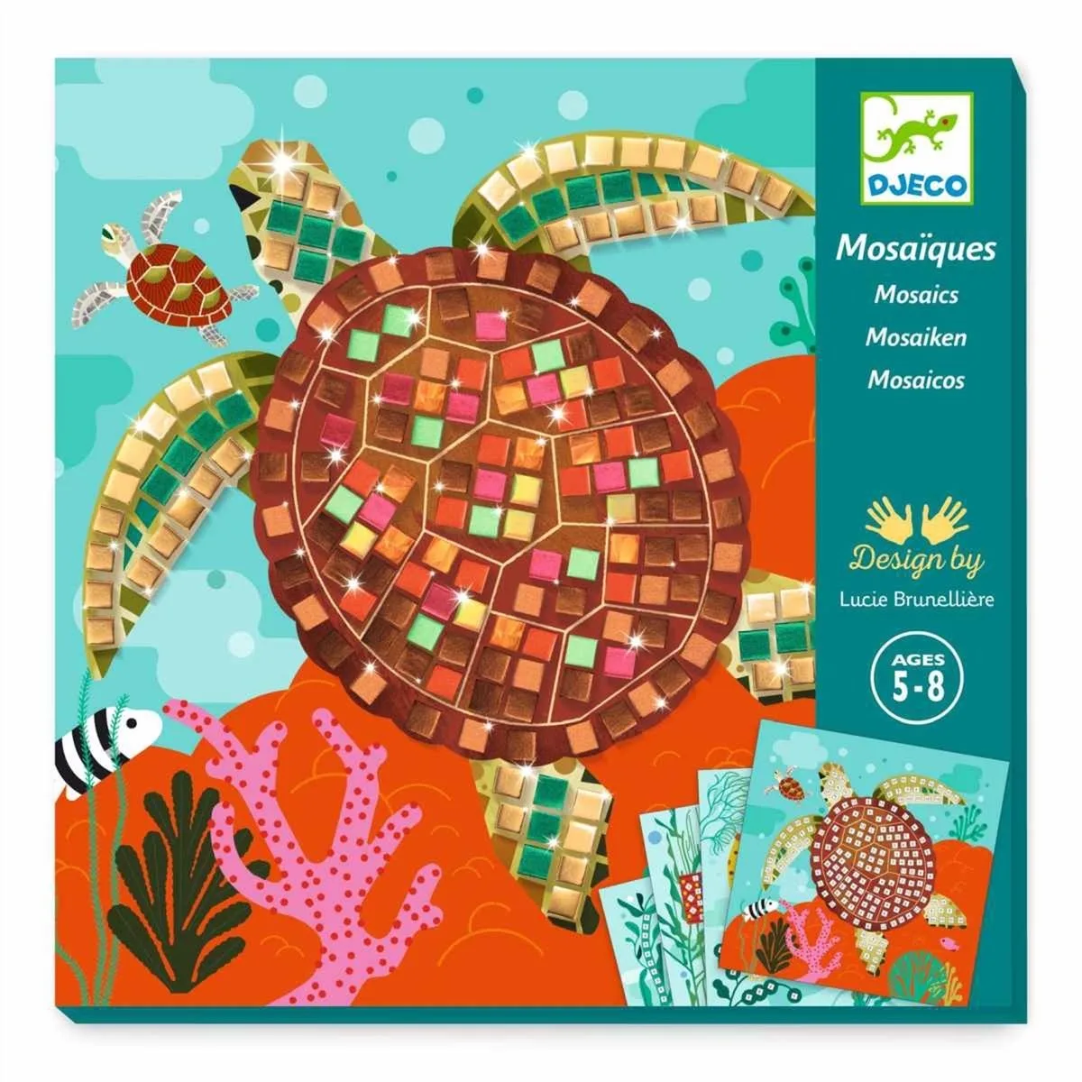mozaïek knutselset Caribbean - creatieve zeewereld. van Djeco in Meerkleurig – productfoto
