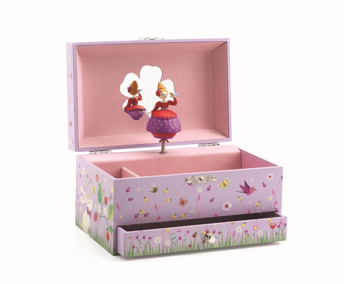 Muziekdoosje - Melodie van de prinses de Djeco en Rose, Violet – photo du produit