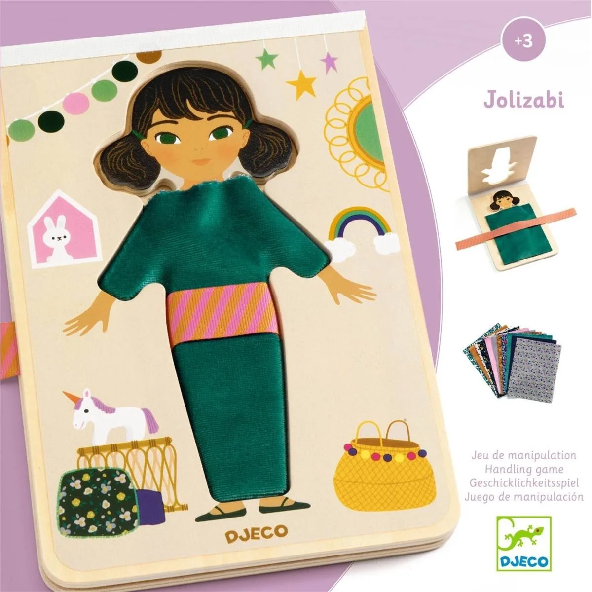 Ontwerpset 'Jolizabi' van Djeco in Meerkleurig – productfoto