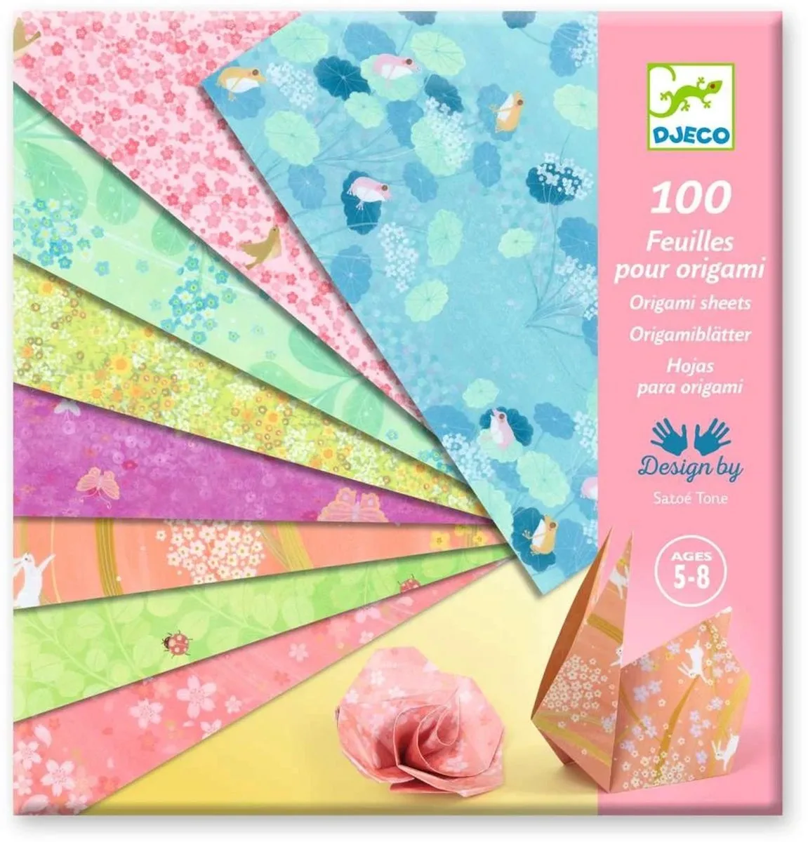 origami papier Haru - creatief vouwen voor kinderen FSC MIX. de Djeco en Multicolore – photo du produit