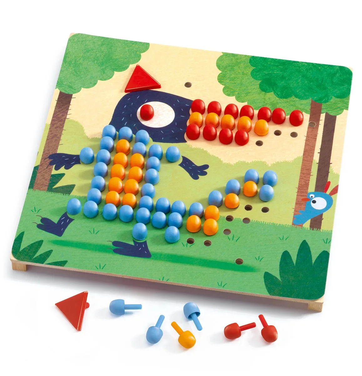 pedagogisch spel Mosaïco rigolo de Djeco en Multicolore – photo du produit