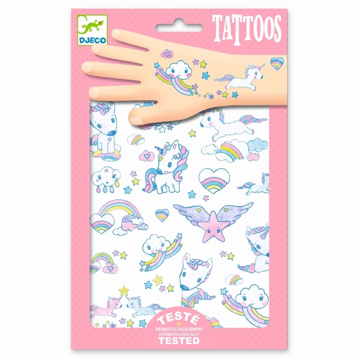 Plak Tattoos | Eenhoorn | Voor Kinderen by Djeco in Multicolour – product photo