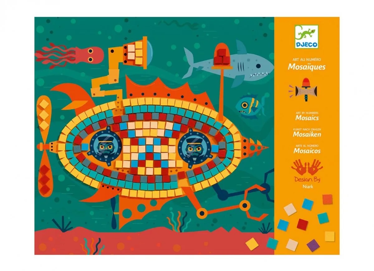 plakken Ace at the wheel von Djeco in Mehrfarbig – Produktfoto