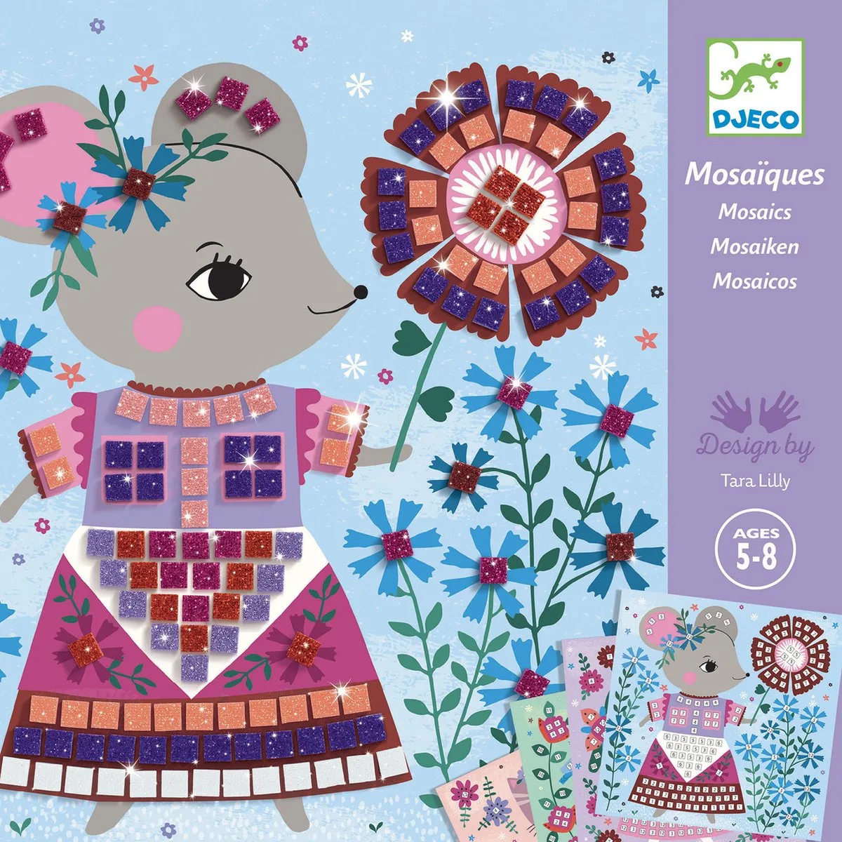 plakken Lovely Pets de Djeco en Multicolore – photo du produit