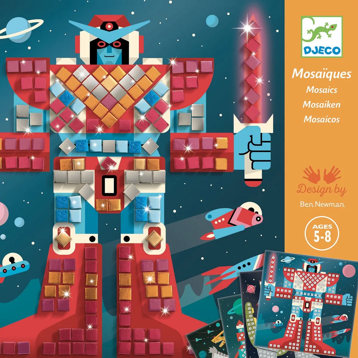 plakken Space Battle de Djeco en Multicolore – photo du produit
