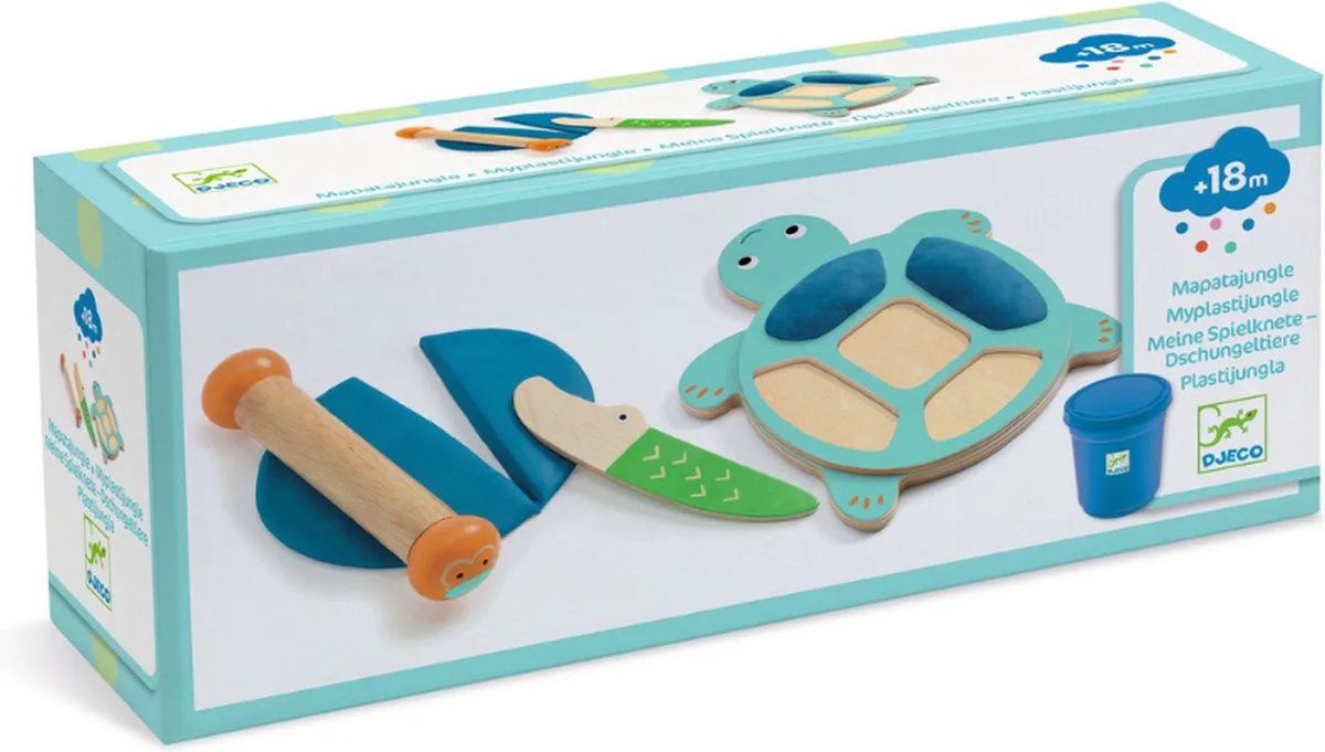 Plasticine - schildpad by Djeco in Multicolour – product photo