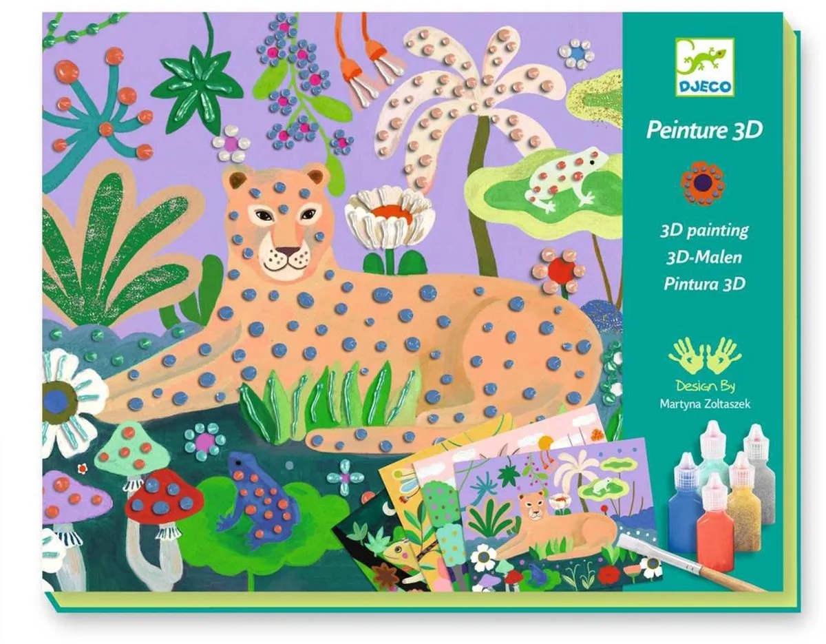 schilderen Tropisch woud - Creatief speelgoed FSC MIX. de Djeco en Multicolore – photo du produit