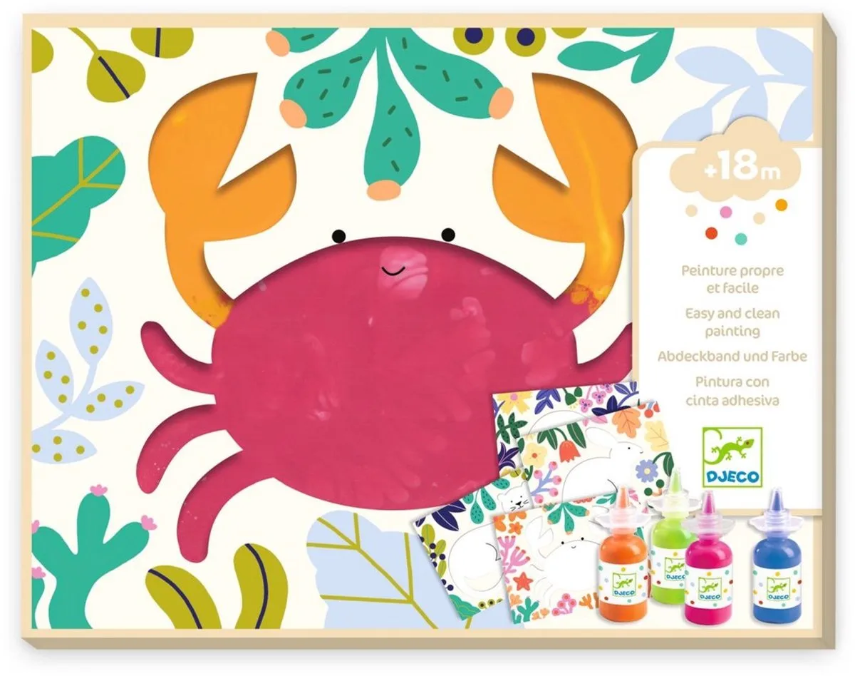 schilderen vingerverf set voor kinderen - FSC MIX. by Djeco in Multicolour – product photo
