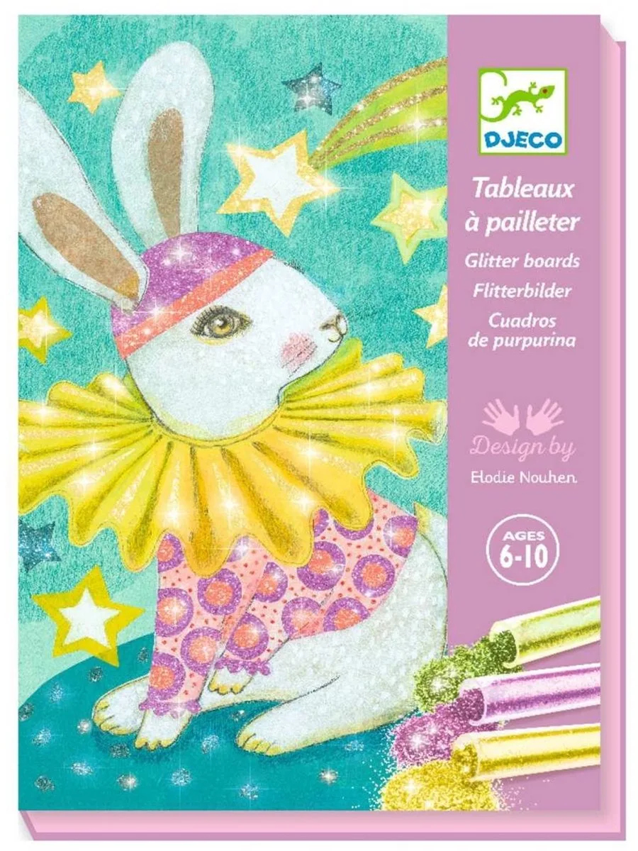 schilderijen glitters Carnival of the animals knutselset. by Djeco in Multicolour – product photo