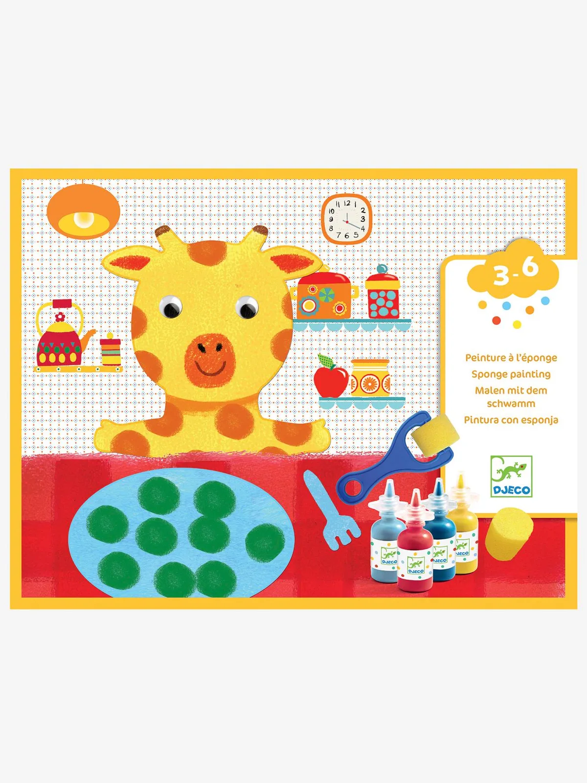 Sponsschilderen "De avonturen van de knuffels" DJECO multi-gekleurd von Djeco – Produktfoto