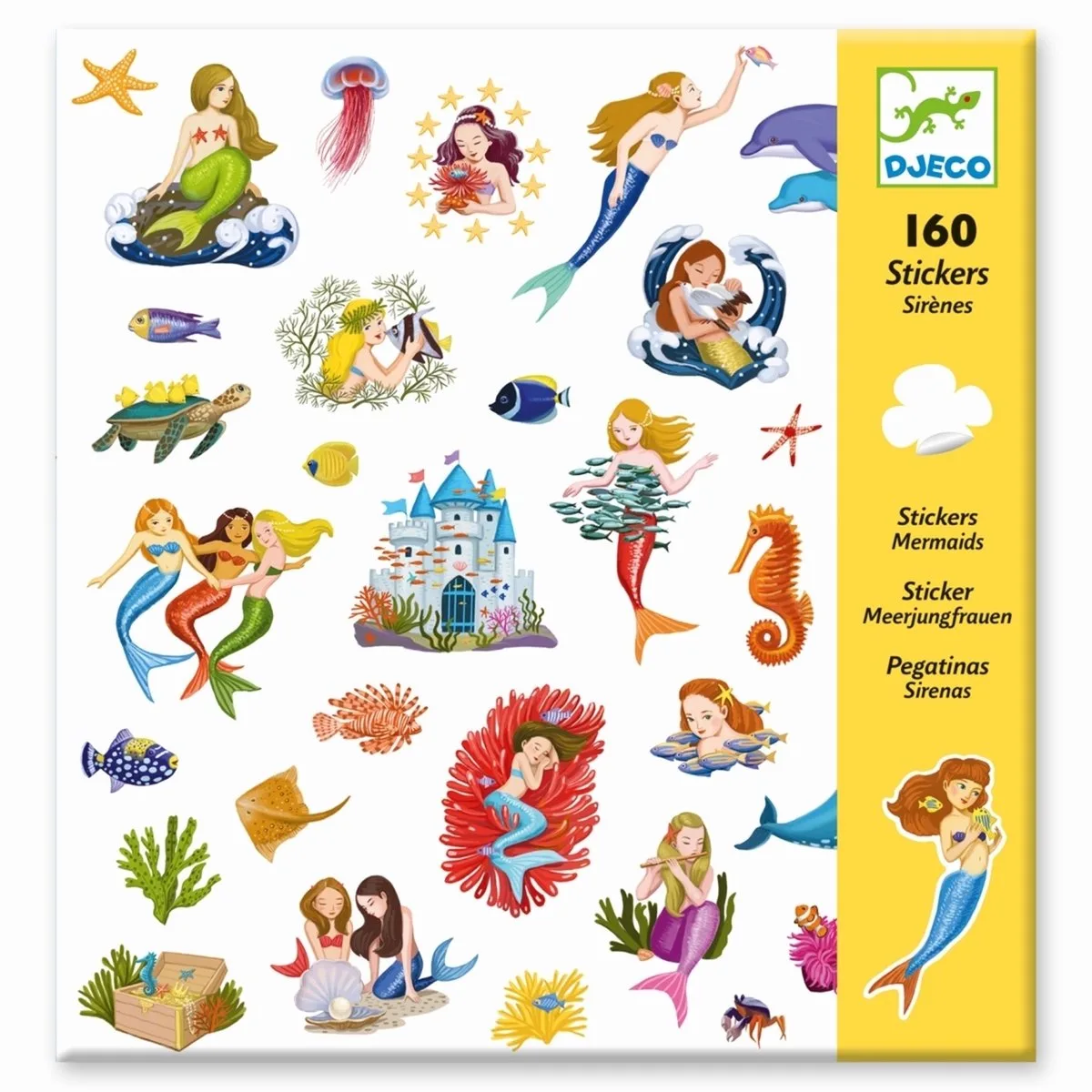 Stickervellen: Zeemeerminnen de Djeco en Multicolore – photo du produit