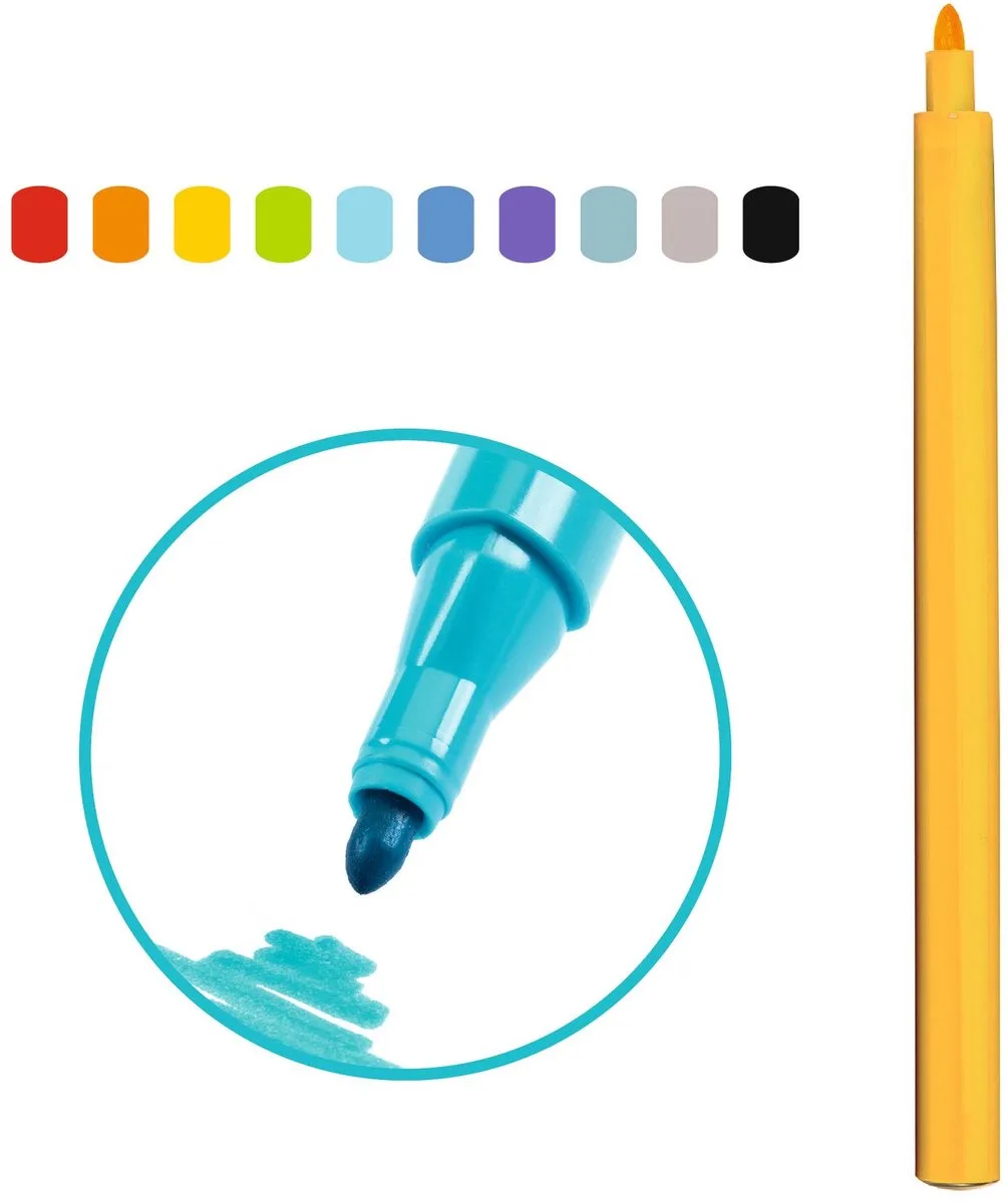 stiften en markers Arc-en-ciel - creatieve kleurset voor kinderen. från Djeco i Flerfärgad – produktbild