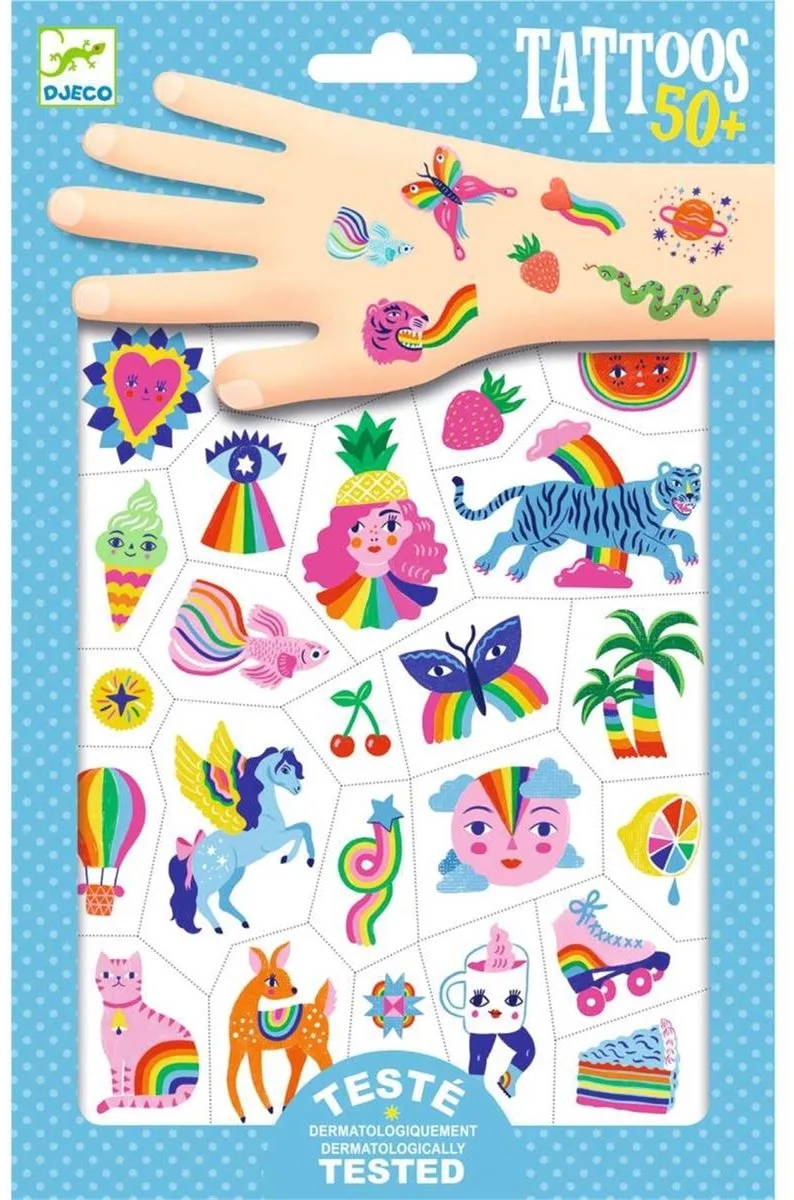 Tatoeages: Regenboog by Djeco in Multicolour – product photo