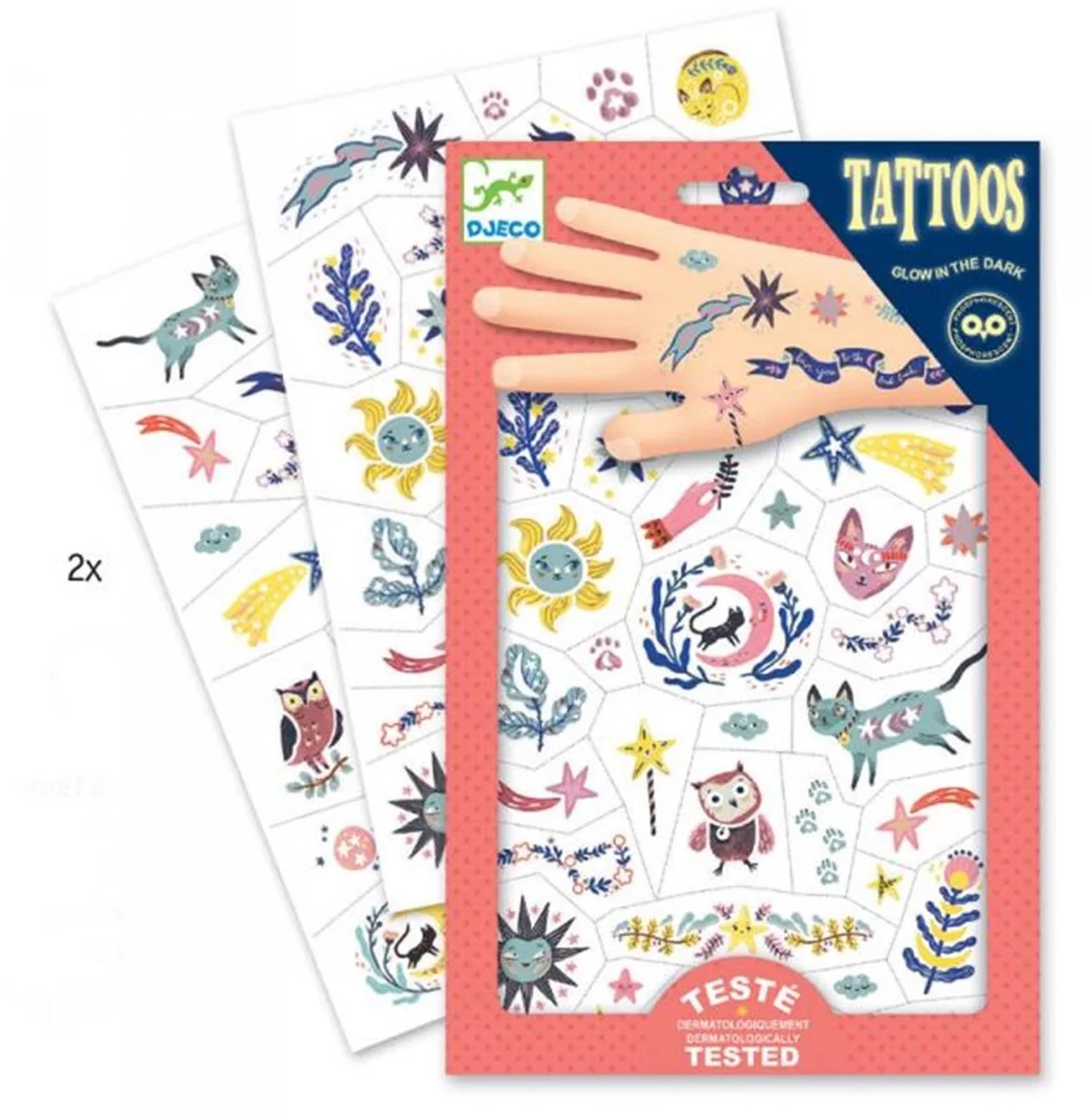 Tatoeages - Zoete dromen by Djeco in Multicolour – product photo