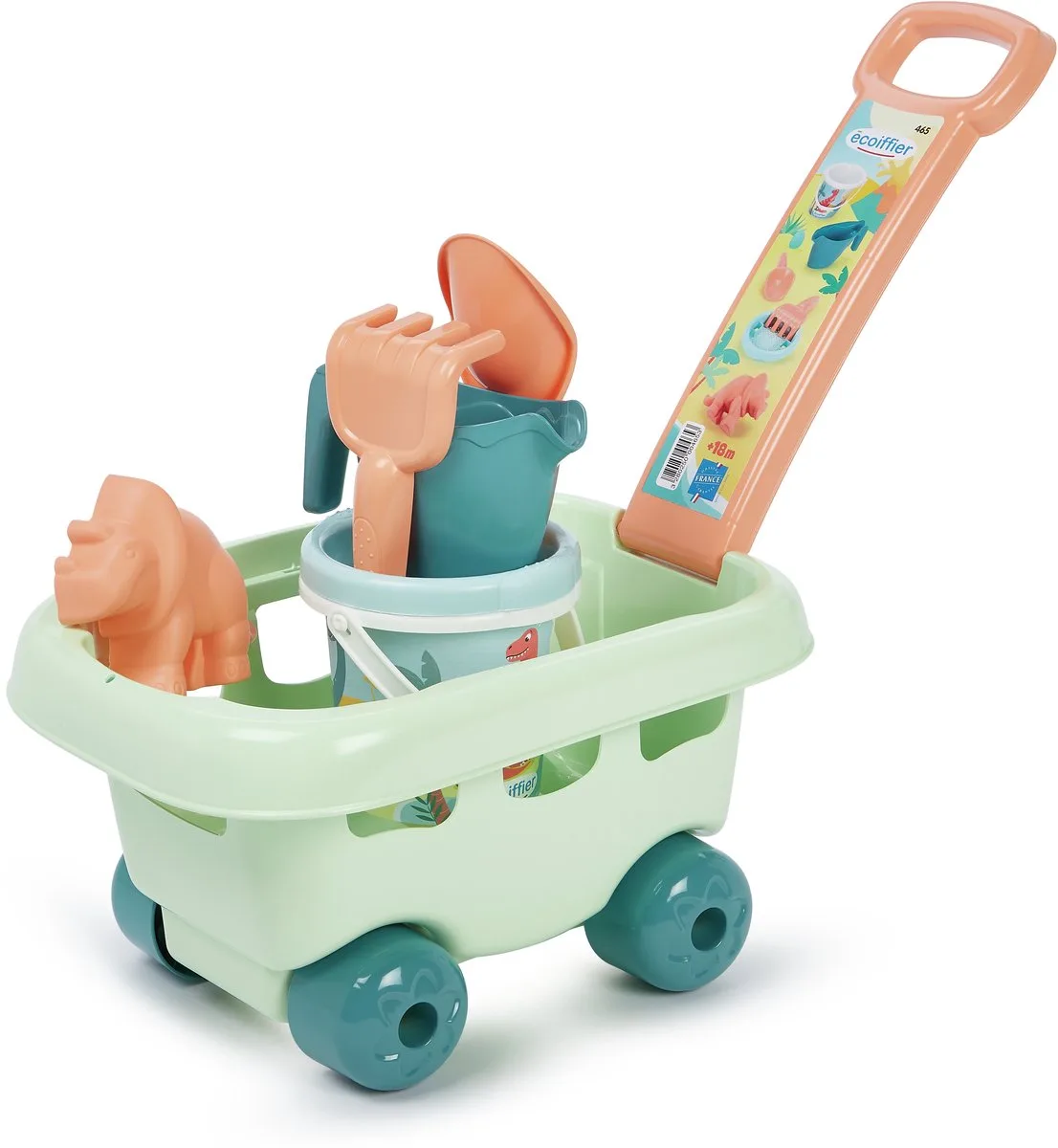Bolderkar met Emmerset Dino - 7dlg. von Écoiffier in Mehrfarbig – Produktfoto
