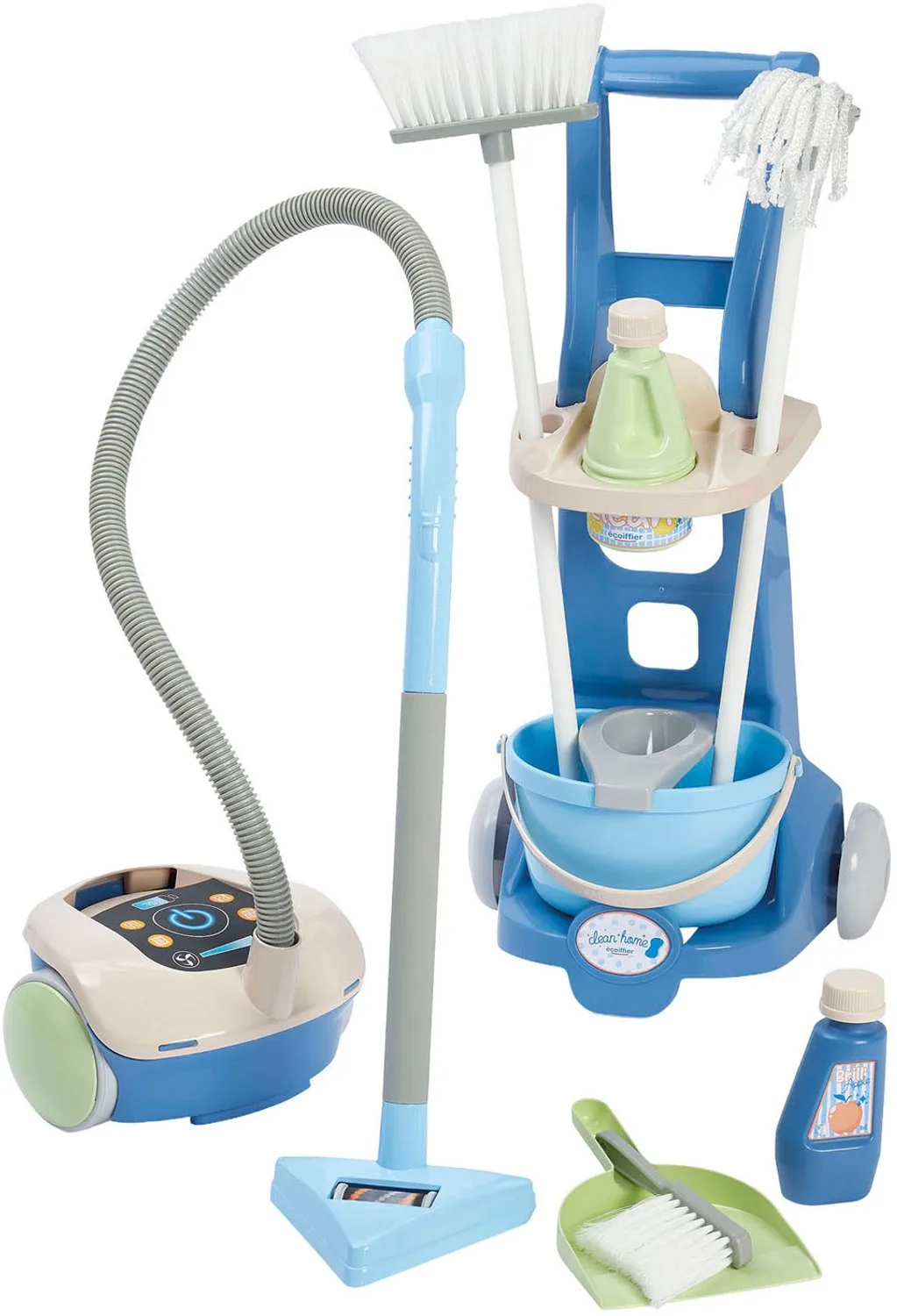 Clean Home Schoonmaakkar met Stofzuiger - 10dlg. von Écoiffier in Mehrfarbig – Produktfoto