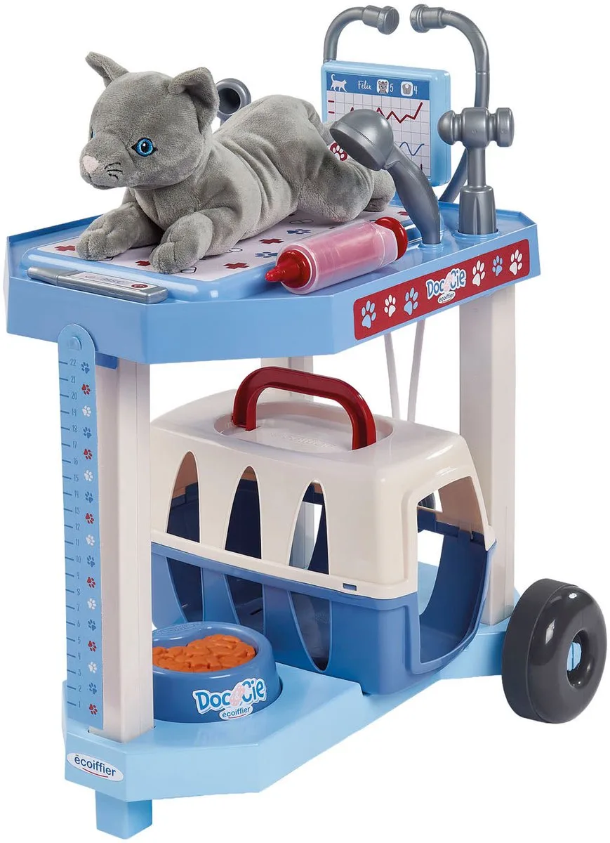 Tierarztset mit Plschkatze von Écoiffier in Mehrfarbig – Produktfoto
