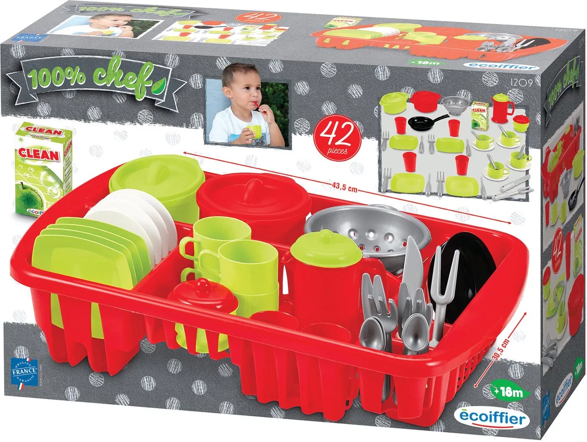 Large Dish Drainer von Écoiffier in Mehrfarbig – Produktfoto