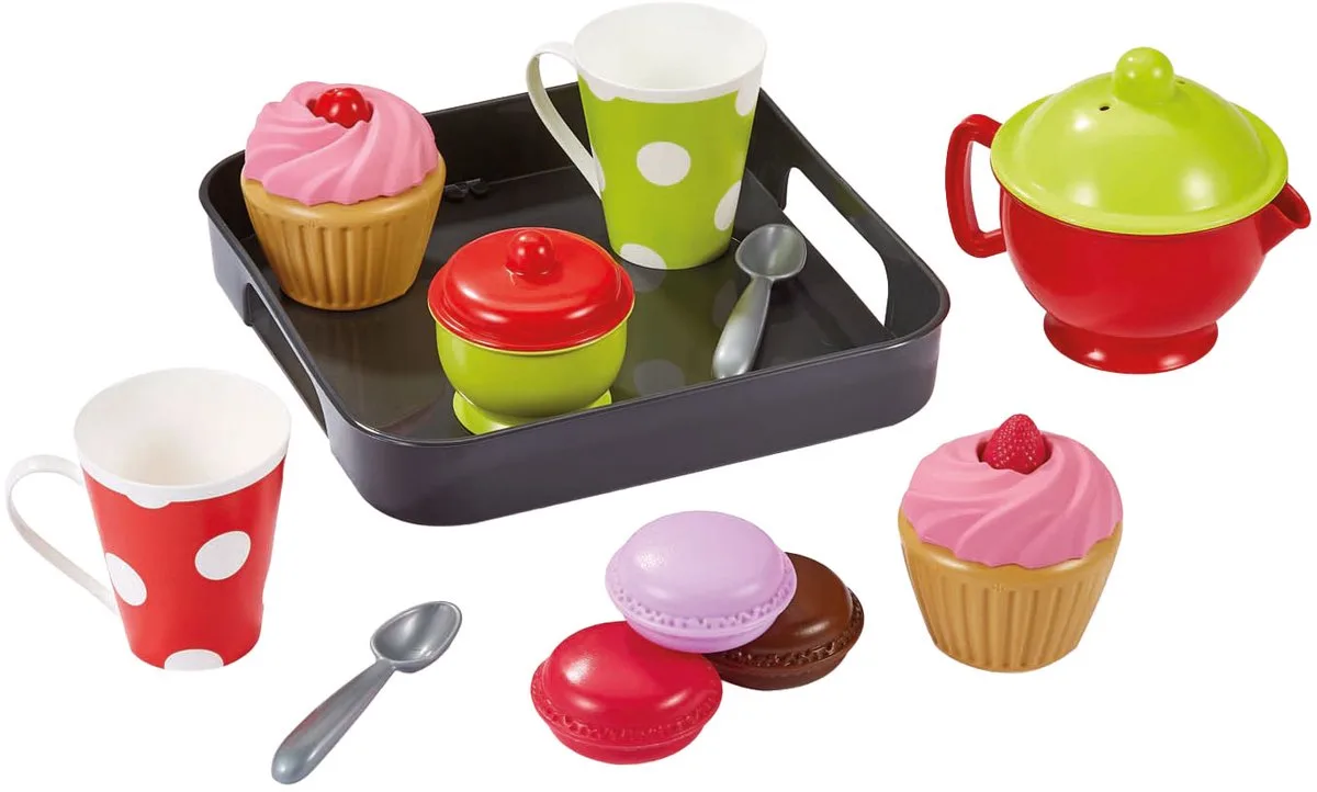 Ecoiffier 100% Chef Cupcakes op Dienlad Speelset - 12dlg. by Écoiffier in Multicolour – product photo