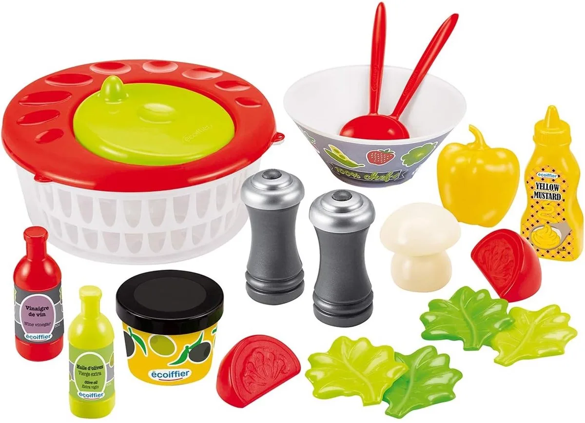 Ecoiffier 100% Chef Salade Set van Écoiffier in Meerkleurig – productfoto