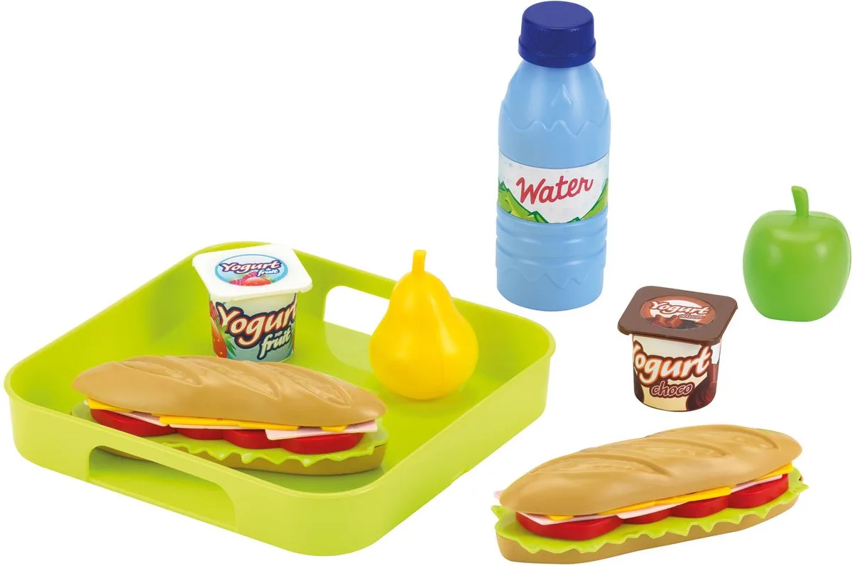 Ecoiffier - 100 Chef Sandwich Set with Tray von Écoiffier in Mehrfarbig – Produktfoto