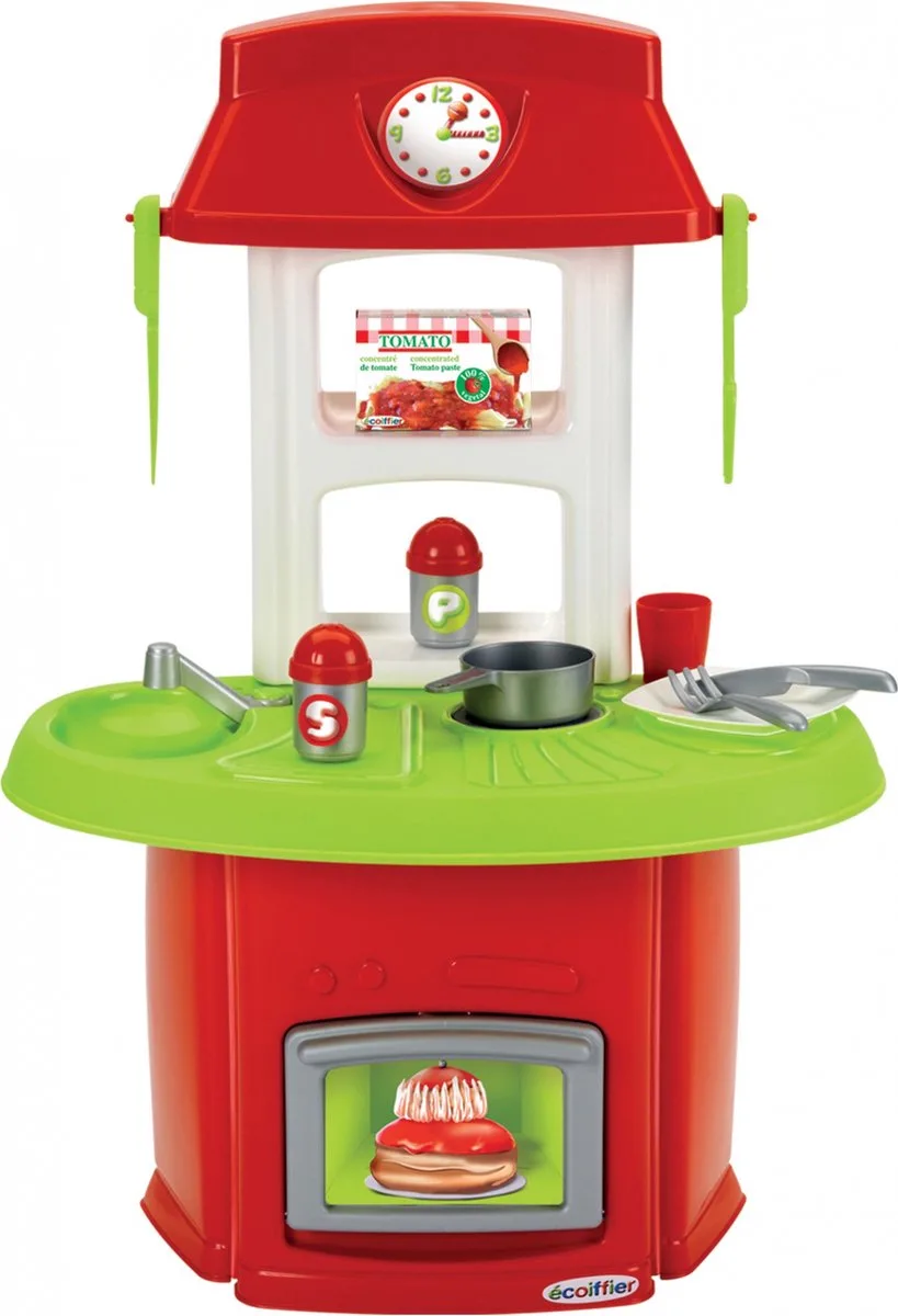 écoiffier 100% Chef: Speelgoedkeuken van Écoiffier in Rood – productfoto