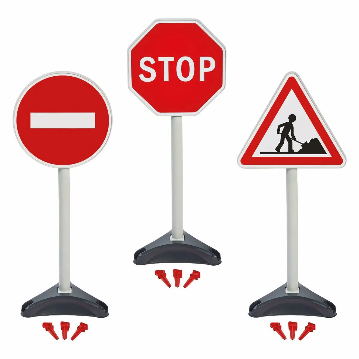 Ecoiffier 3 Traffic Signs von Écoiffier in Mehrfarbig – Produktfoto