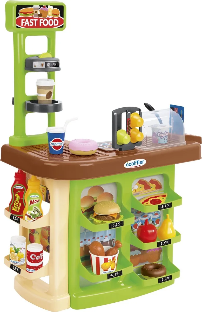 fast food shop van Écoiffier in Meerkleurig – productfoto