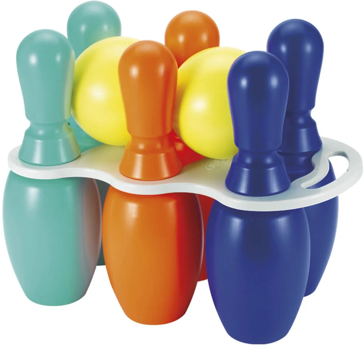 Kegelspel XXL de Écoiffier en Bleu, Orange, Jaune – photo du produit