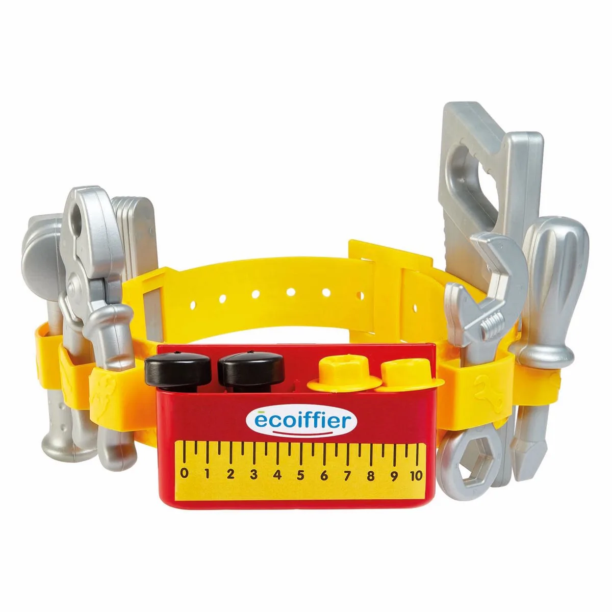 Mecanics Gereedschapsriem in Kofffer met Accessoires - 14dlg. van Écoiffier in Meerkleurig – productfoto