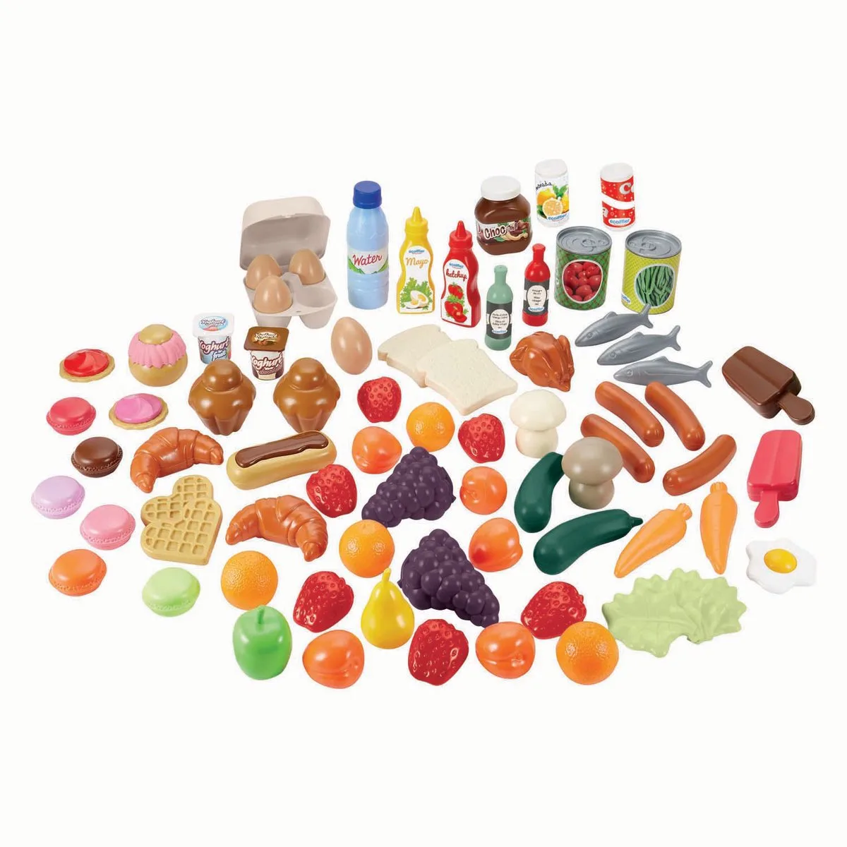 Speelgoed Eten - 75dlg. fra Écoiffier i Flerfarvet – produktbillede