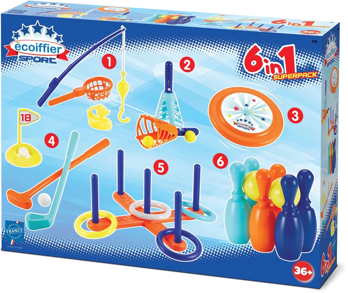 Sport Sportset - 6in1 van Écoiffier in Meerkleurig – productfoto