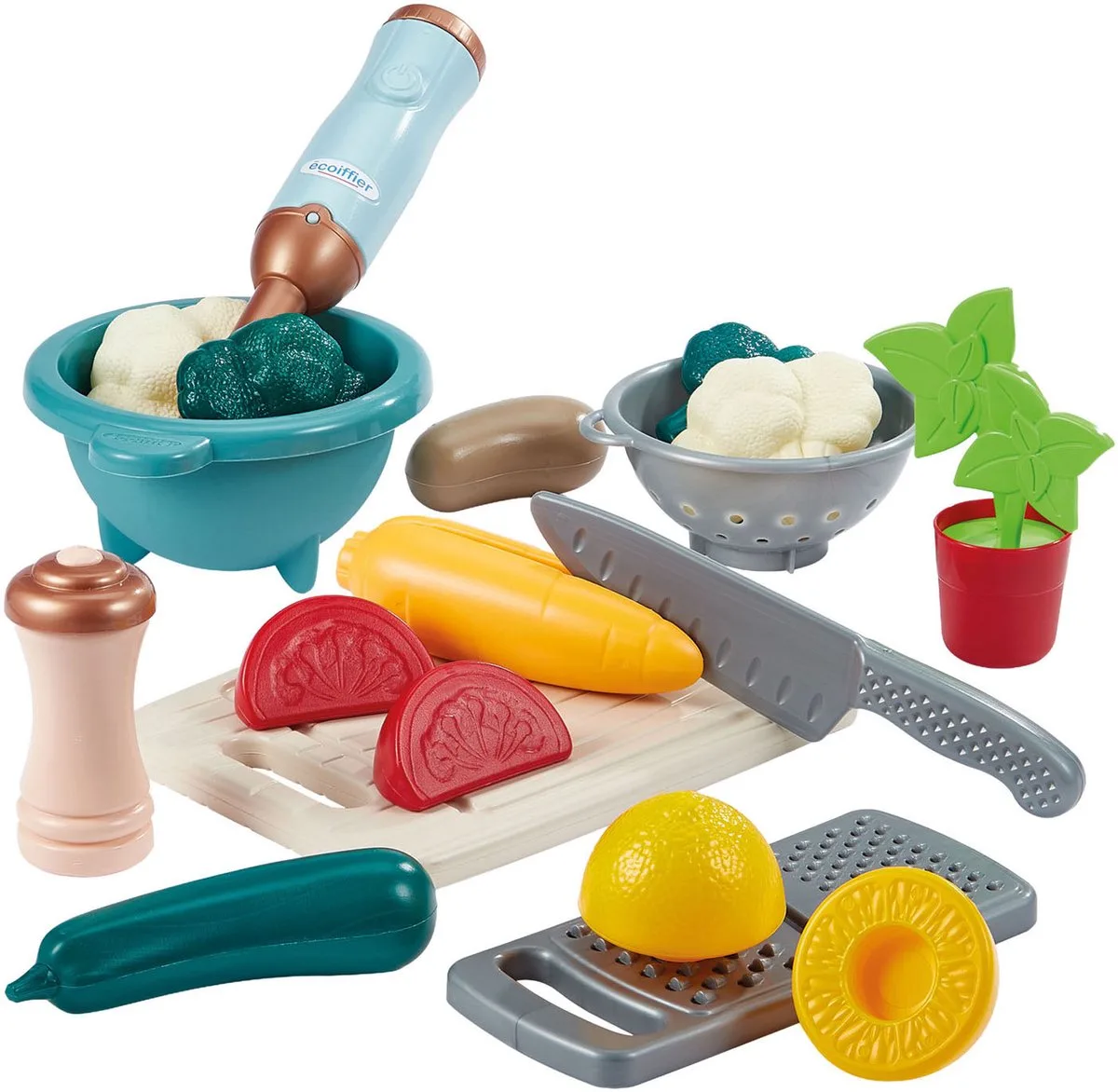 Vert Azur Soep Maken Set - 20dlg. från Écoiffier i Flerfärgad – produktbild