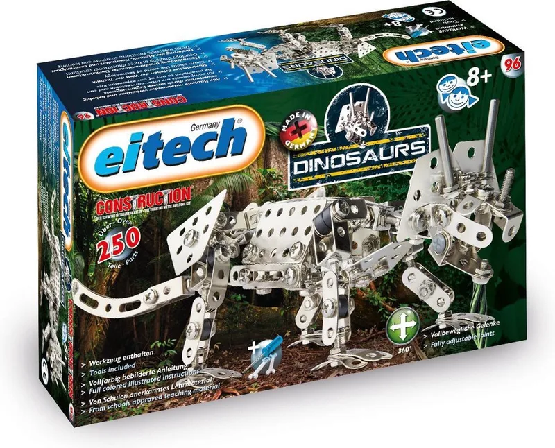 Constructie - Dinosaurus - Tricer by Eitech in Zilvergrijs – product photo