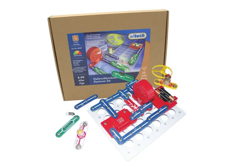 eitech Elektronikbaukasten, 00159 Metallbaukasten, (Wissenschaft für Kinder, 25 St., Experimentierkasten), MINT-Spielzeug, Made in Germany fra Eitech – produktbillede