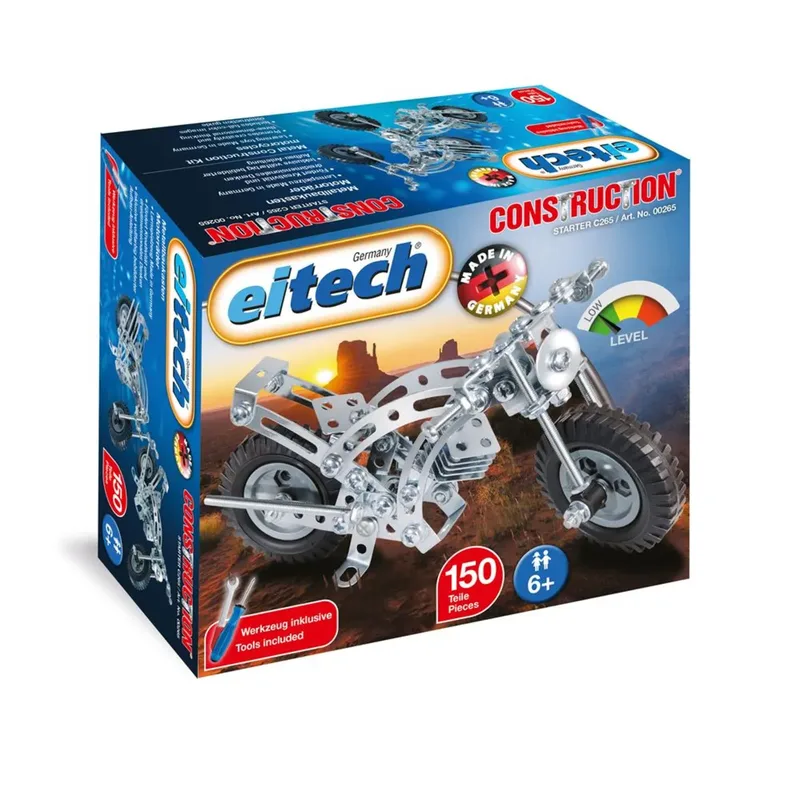 Metallbaukasten Motorrad, 150 Teile von Eitech – Produktfoto