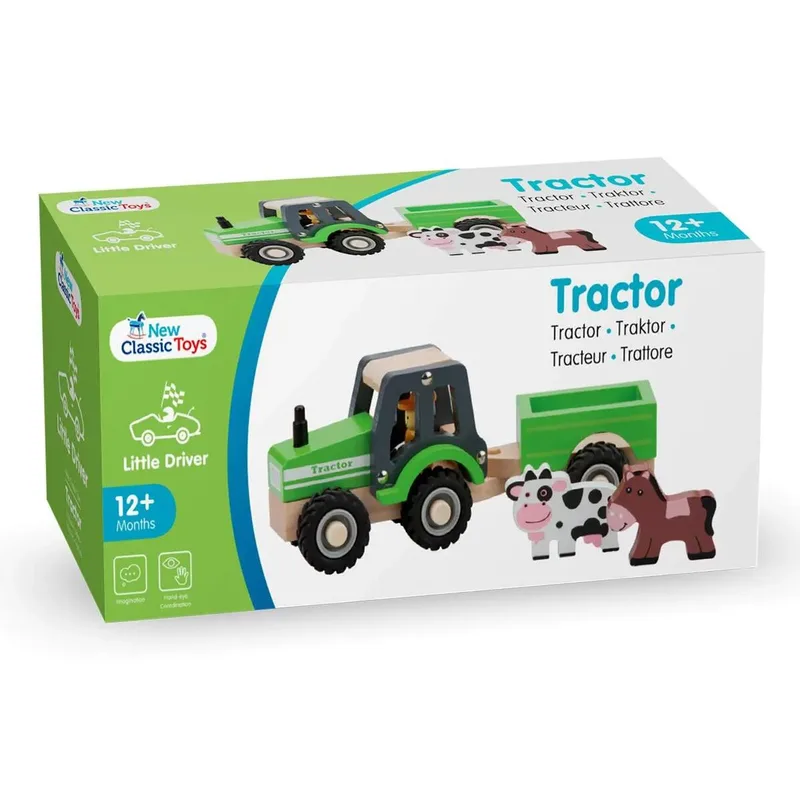 New Classic Toys Traktor mit Anhänger und Tieren by Eitech – product photo