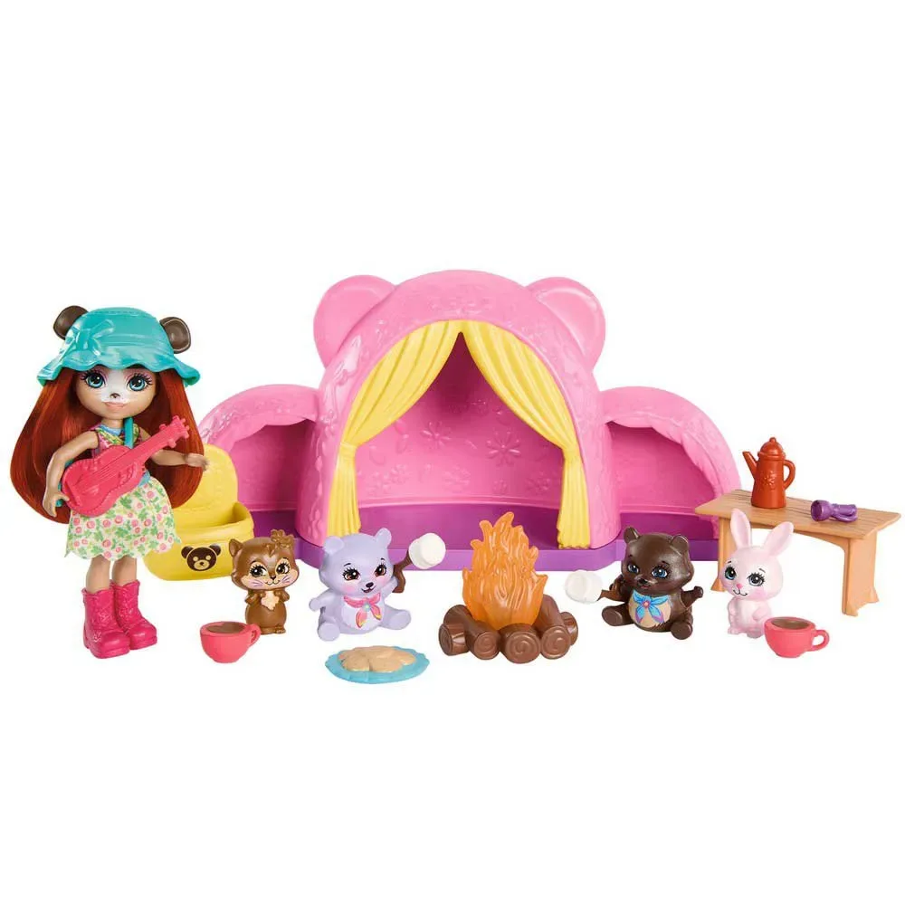 Met Kampeerberen En Accessoires Minidoll från Enchantimals – produktbild