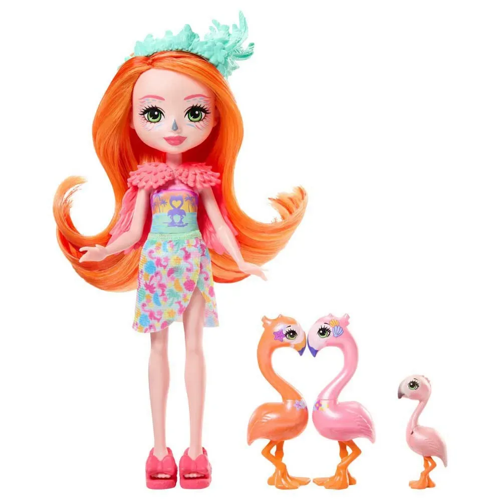 Sunshine Island Och Flamingo Familj Minidocka från Enchantimals – produktbild