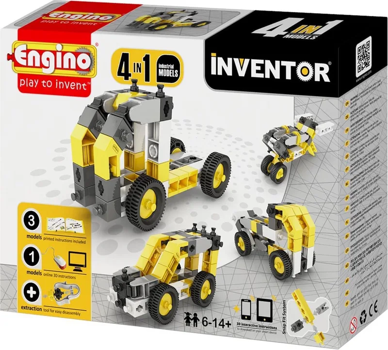 INVENTOR Industrie 4 modellen von Engino in Zwart – Produktfoto