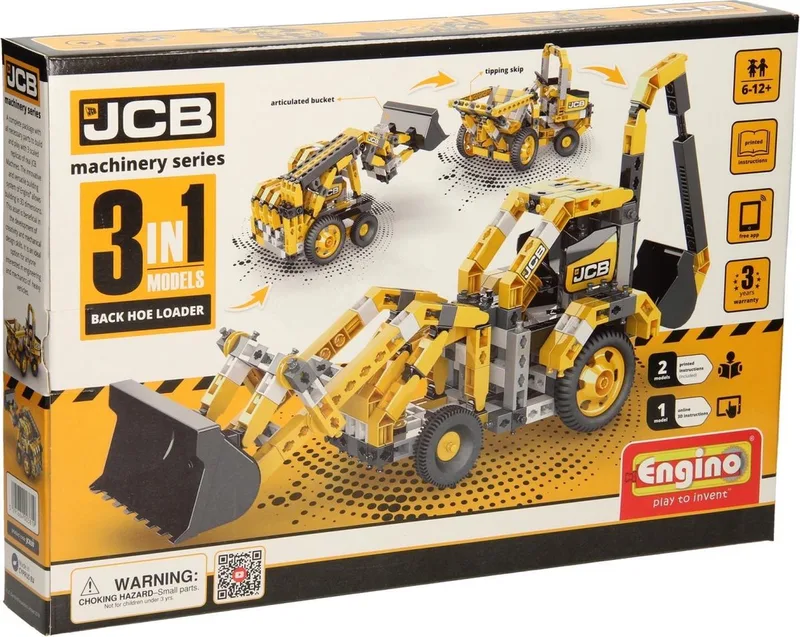 JCB - Laadvoertuigen, 3in1 Afmeting verpakking: 41 x 28 x 5,9 cm by Engino – product photo